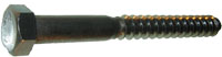 1/2 X 4 LAG BOLT HEX S/S 18-8