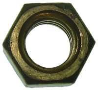 1/4-20 HEX FINISH NUT BR